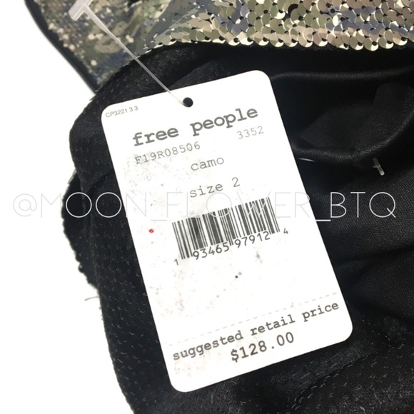 Free People Camouflage Sequin Mini Skirt - Picture 12 of 14